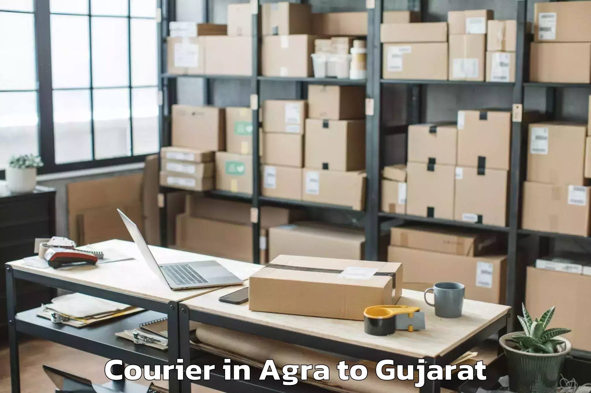 Easy Agra to Kalol Gujarat Courier Booking